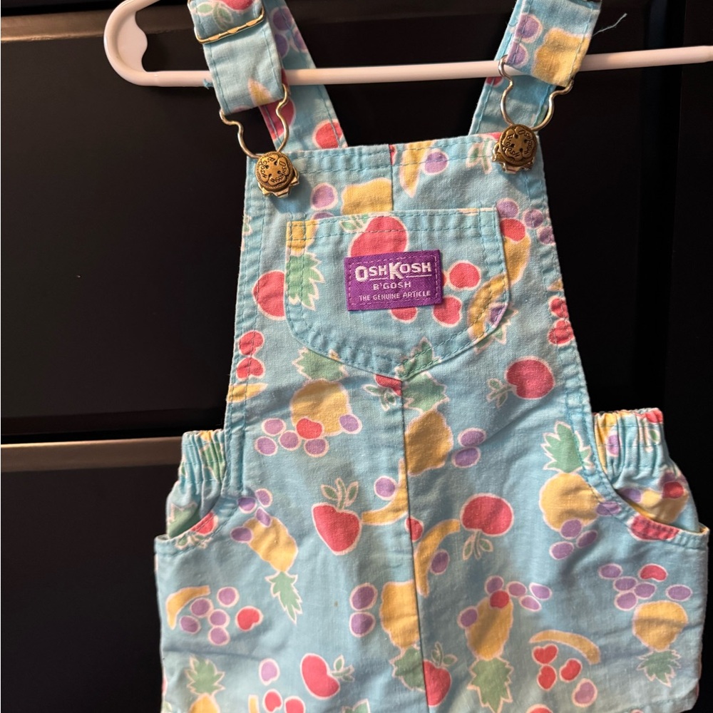 Vintage Oshkosh Fruit shortalls